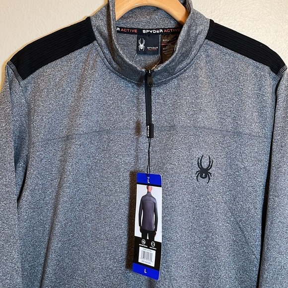 NWT Spyder Grey Activewear Pullover Sweatshirt - Picture 5 of 9